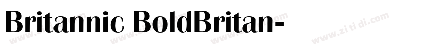 Britannic BoldBritan字体转换
